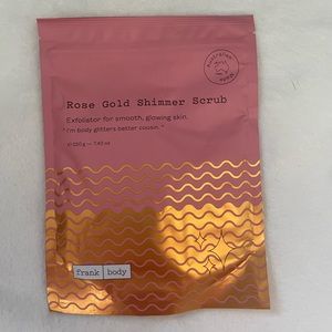 Rose gold shimmer scrub
